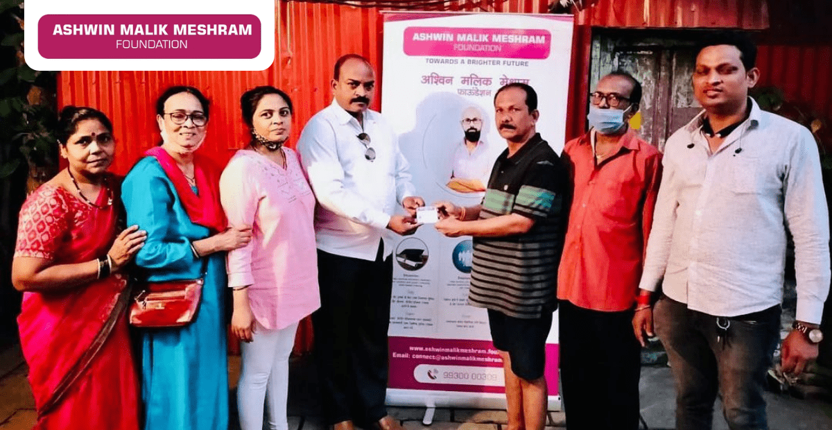 200+ Eshram cards were distributed by AMM Foundation at Sable Nagar, Kurla