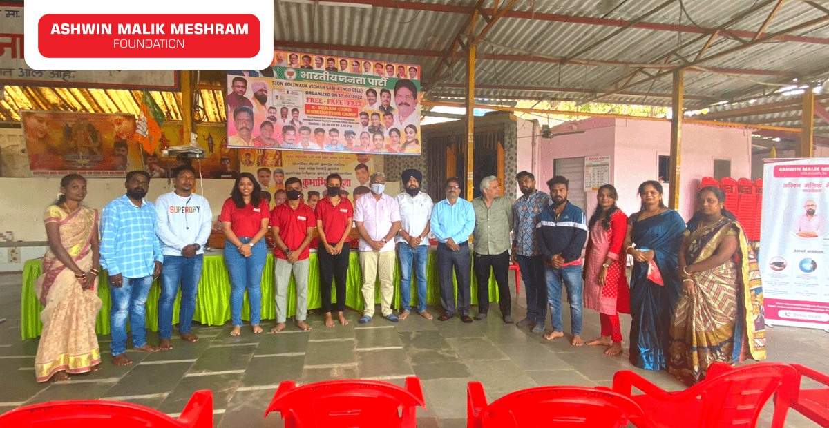 Ashwin Malik Meshram Foundation in association with Hemang Jangla organised an E-Shram Yojana Camp at Sion Koliwada.