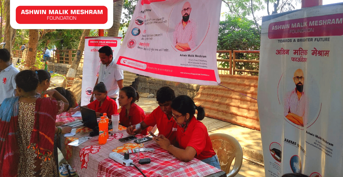 AMM Foundation conducted an Ayushman Bharat Health Card Camp at Aagri Samaj, Nehru Nagar, Kurla.