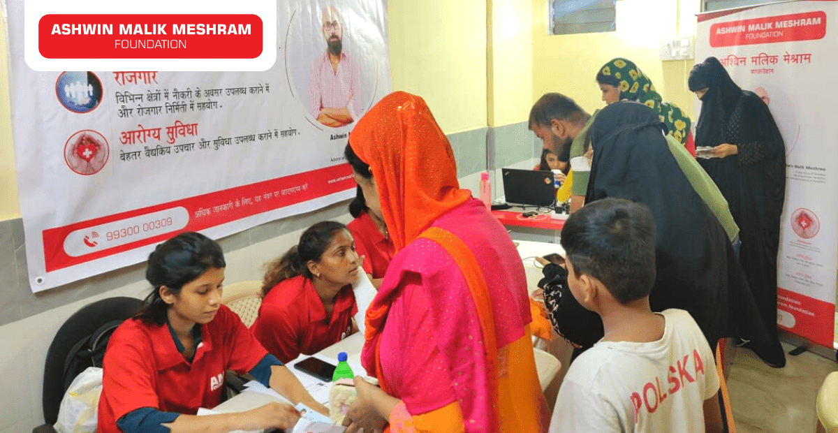 150+ Beneficiaries were registered in the Ayushman Bharat Health Card camp conducted by AMM Foundation in association with Hemang Jangla and Capt. Rakesh Coelho at Jogeshwari