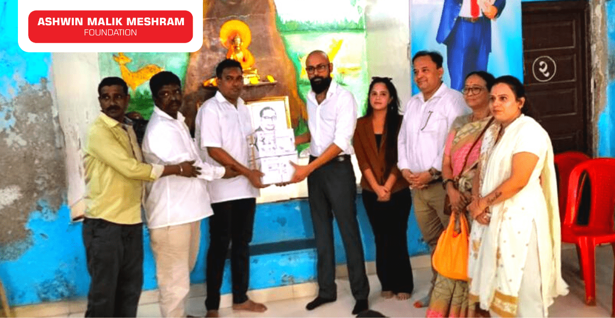 On the occasion of 131st Birth Anniversary of Dr. Babasaheb Ambedkar, AMM Foundation donated infrastructure and utility material for efficient working of Aamrapali Buddha Vihar, Sable Nagar, Kurla.