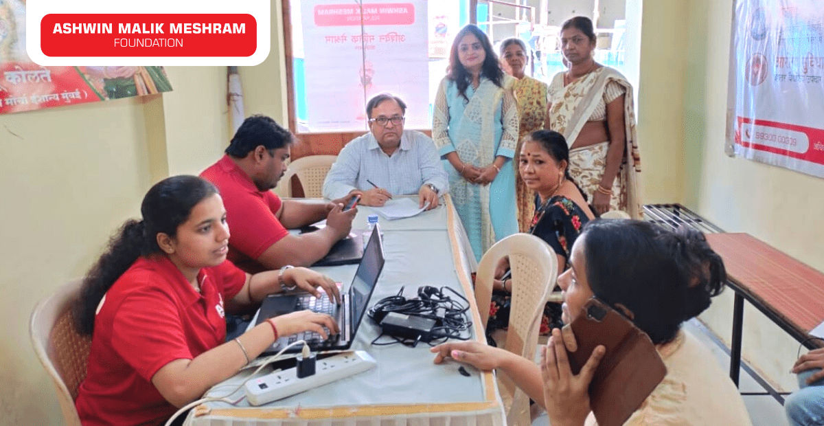 AMM Foundation conducted an Ayushman Bharat Health ID Camp in Mankhurd at Shivaji Nagar.
