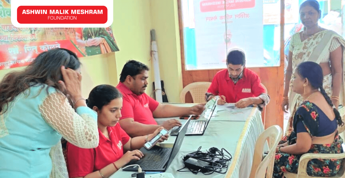 AMM Foundation conducted an Ayushman Bharat Health ID Camp in Mankhurd at Shivaji Nagar.