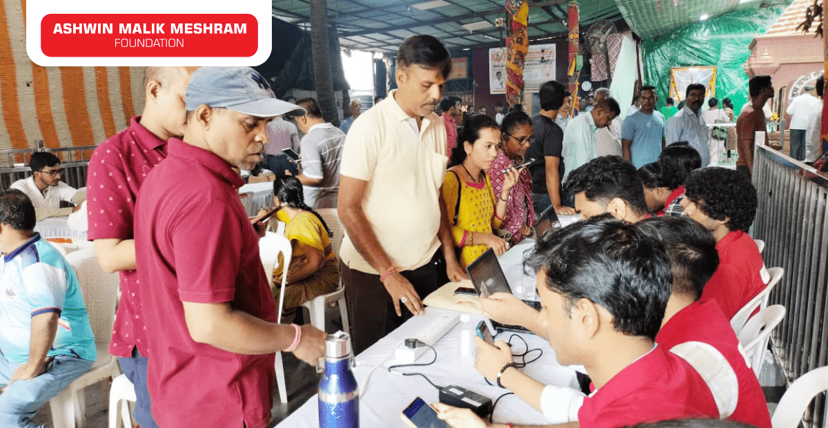Medical Health Checkup Camp along with Ayushman Bharat Health ID Camp Conducted at Parel.