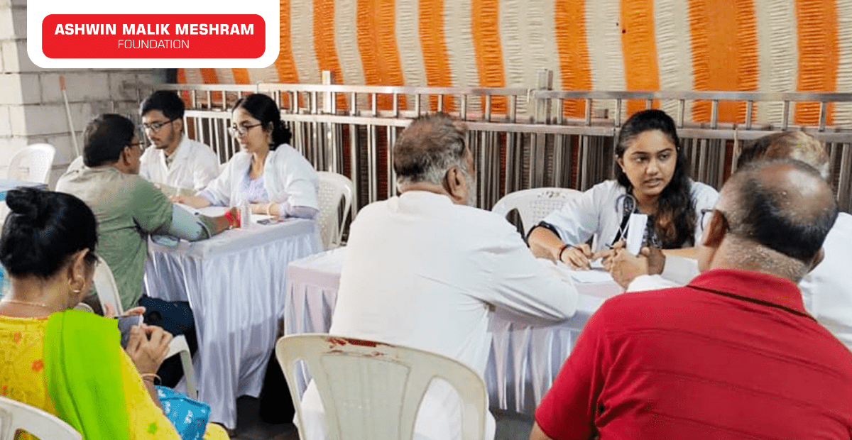 Medical Health Checkup Camp along with Ayushman Bharat Health ID Camp Conducted at Parel.