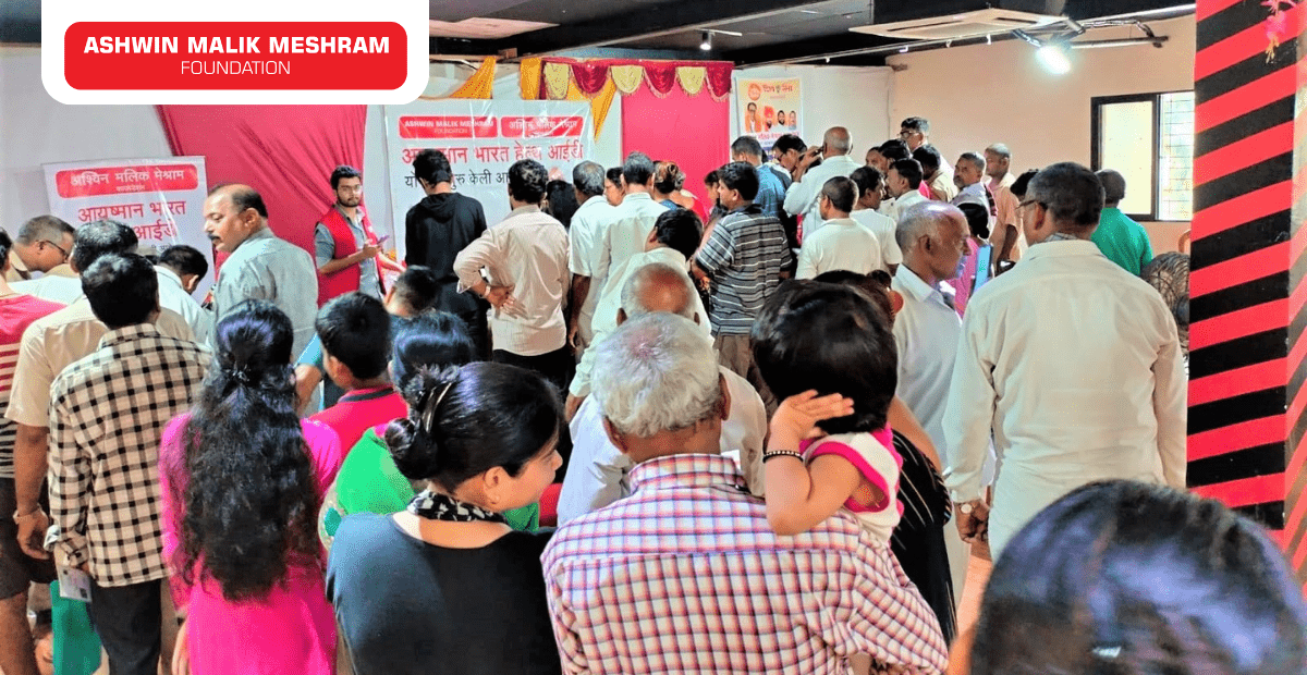 Ayushman Bharat Health ID Camp along with Eye Check-Up Camp Conducted by Meshram Foundation at Chakala, Andheri (East).