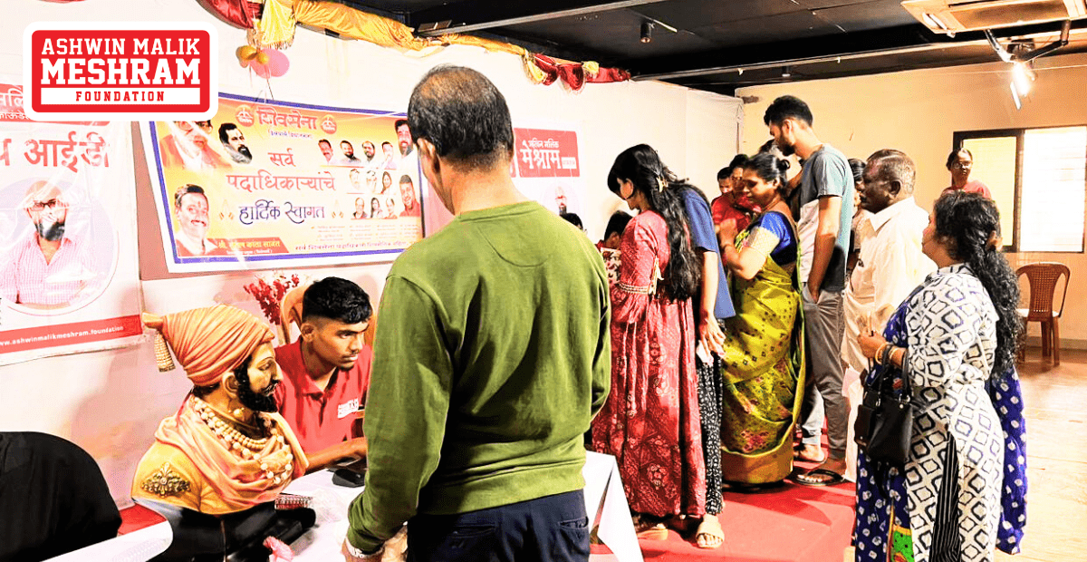 Meshram Foundation Conducted an Eye Check-up Camp along with Ayushman Bharat Golden Health Card Camp At Chakala, Andheri (East)