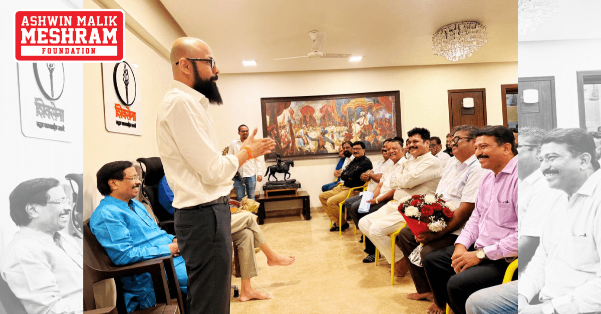 Our Chairman, Ashwin Malik Meshram, was invited by Shivsena (UBT) Party Chief - Shri Uddhav Balasaheb Thackeray Ji to discuss social initiatives in preparation for the upcoming BMC elections.