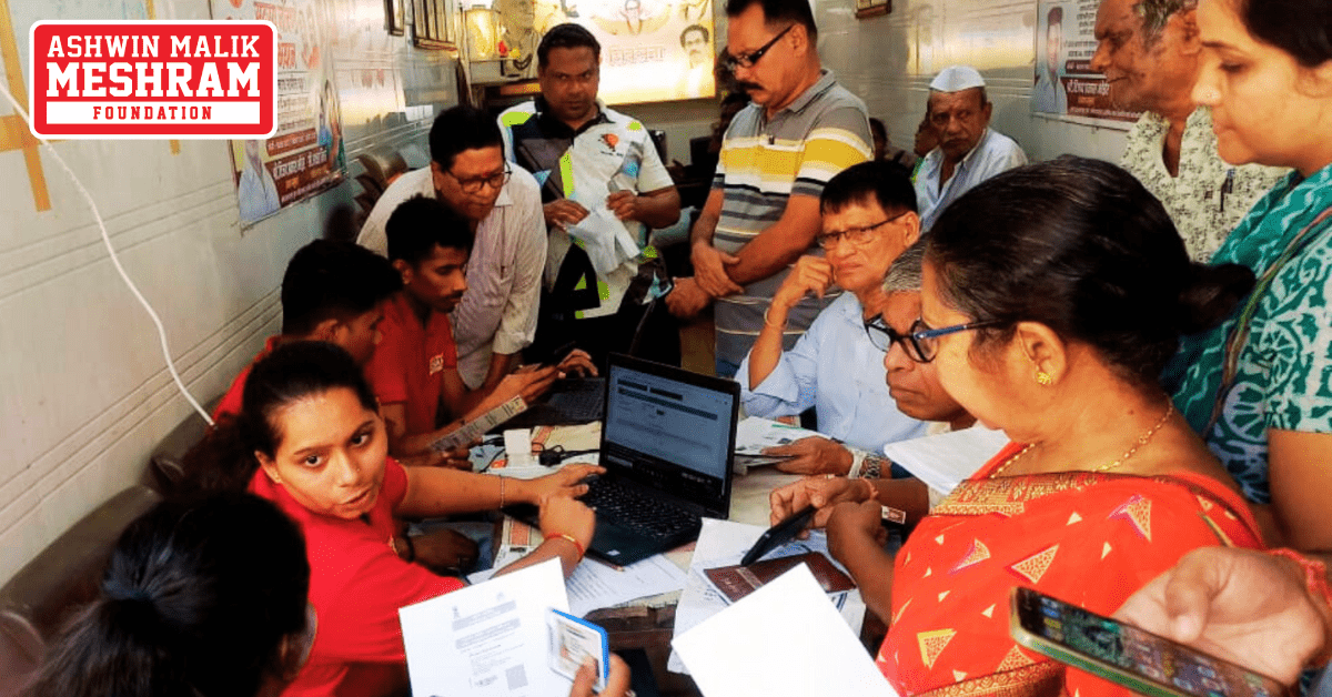 Meshram Foundation organized camps to implement various social benefit schemes in Chembur, Sion, and Anushakti Nagar Vidhansabha.