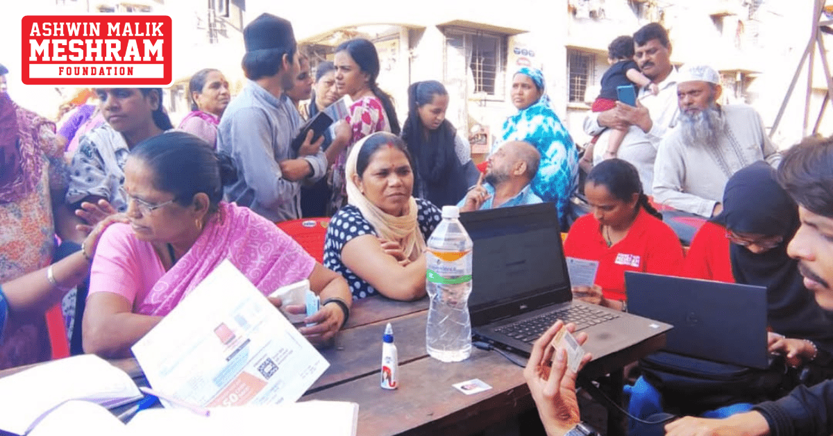 Meshram Foundation organized camps to implement various social benefit schemes in Chembur, Sion, and Anushakti Nagar Vidhansabha.