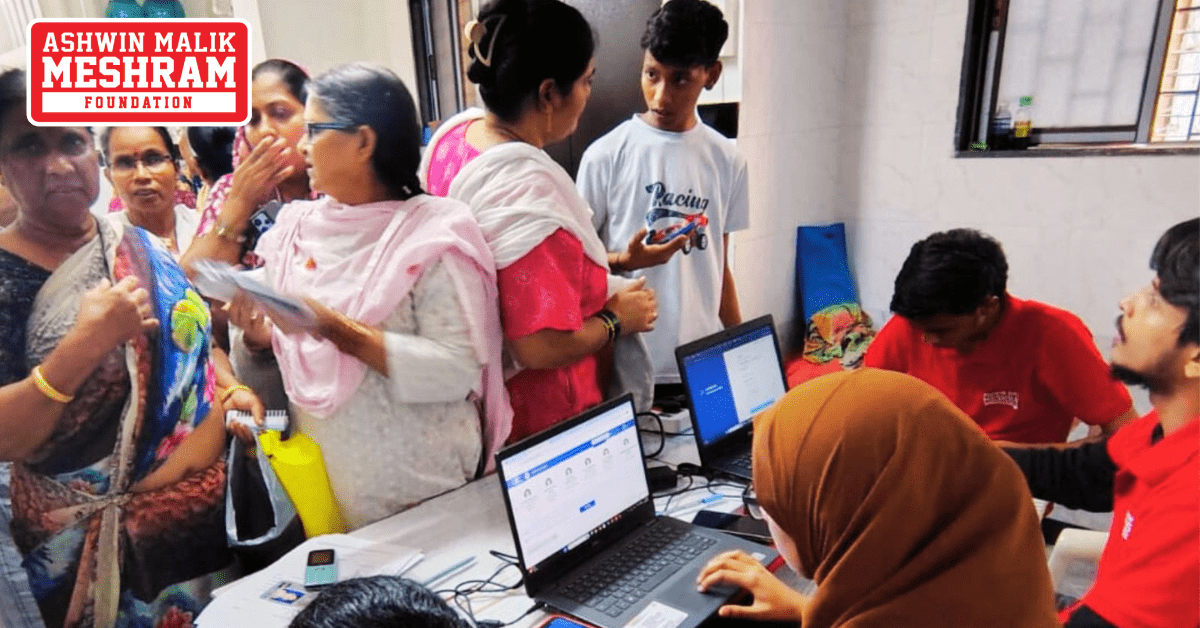 300+ beneficiaries availed the benefits of the camps conducted at Chembur, Sion and Anushakti Nagar by Meshram Foundation.
