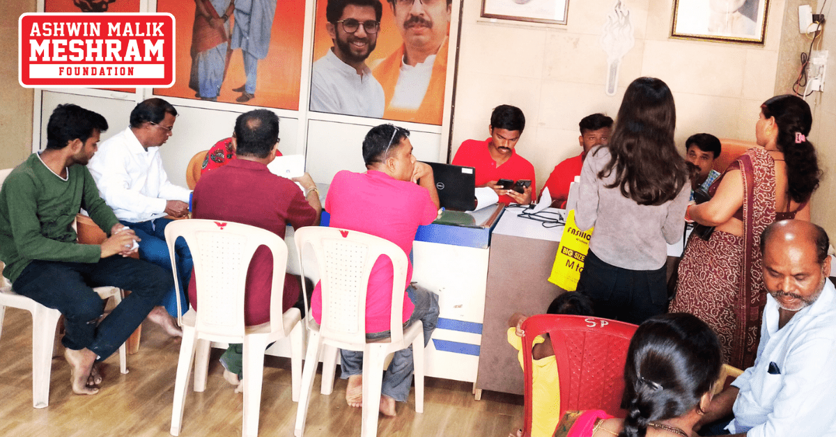 325+ beneficiaries availed the benefits of the camps conducted at Ghatkopar West, Ghatkopar East, Mankhurd-Shivaji Nagar, Dahisar, Borivali and Magathane by Meshram Foundation.
