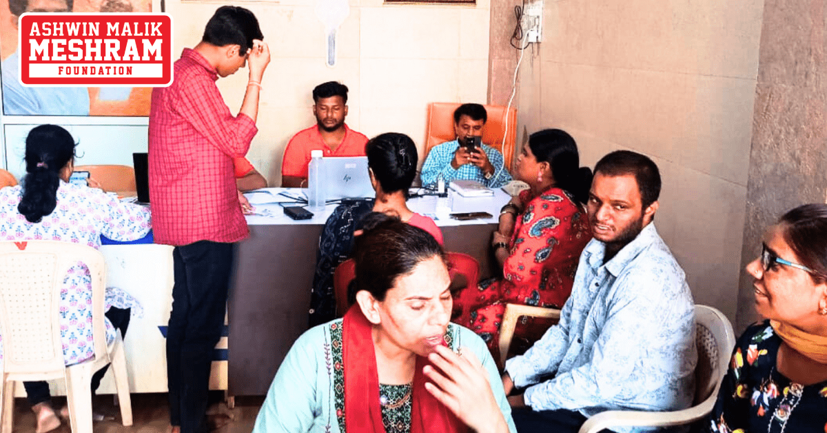 325+ beneficiaries availed the benefits of the camps conducted at Ghatkopar West, Ghatkopar East, Mankhurd-Shivaji Nagar, Dahisar, Borivali and Magathane by Meshram Foundation.