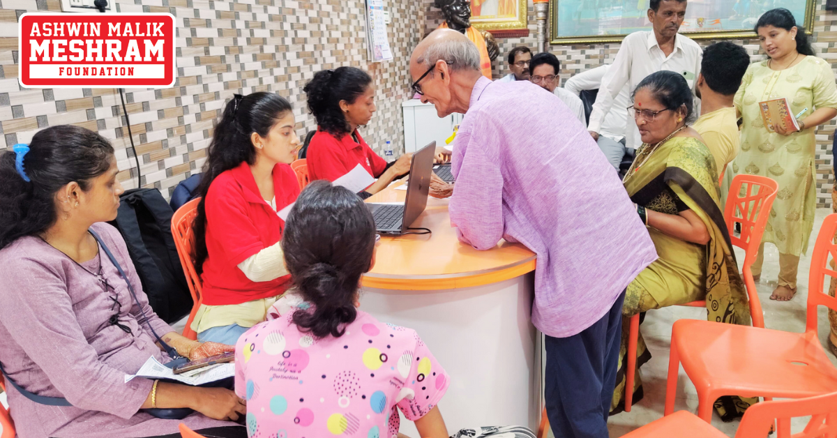 400+ beneficiaries availed the benefits of the camps conducted at Ghatkopar East, Ghatkopar West, Mankhurd-Shivaji Nagar, Dahisar, Borivali and Magathane by Meshram Foundation.