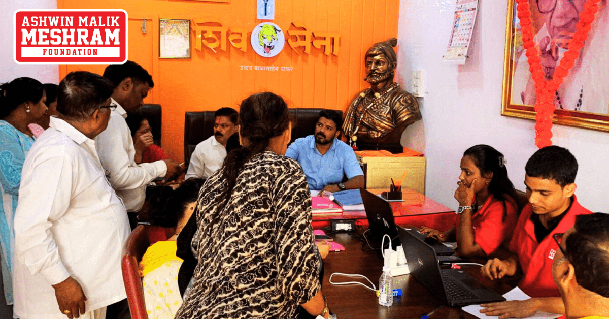 400+ beneficiaries availed the benefits of the camps conducted at Dahisar, Borivali and Magathane by Meshram Foundation.