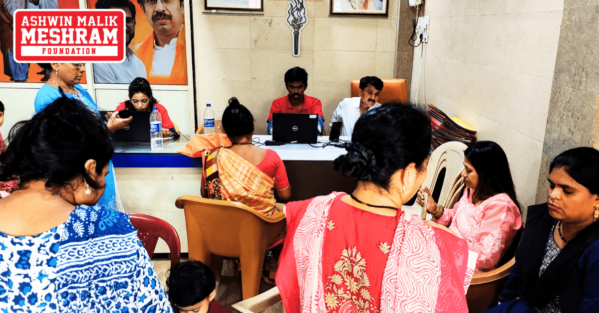 300+ beneficiaries availed the benefits of the camps conducted at Dahisar, Borivali and Magathane by Meshram Foundation.