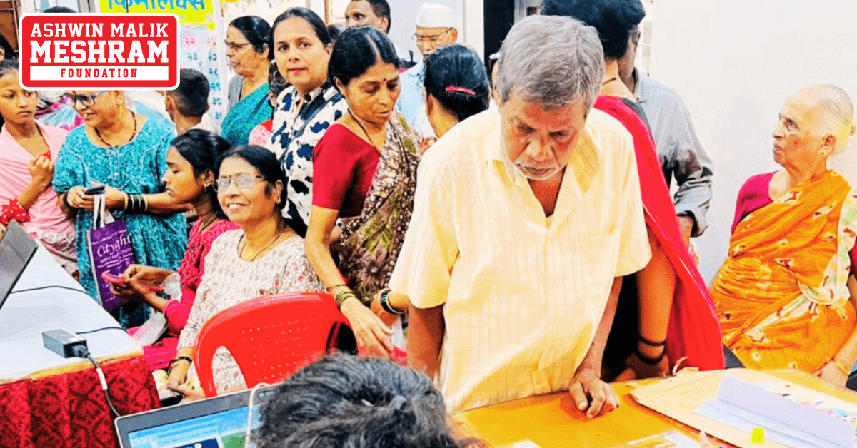 550+ beneficiaries availed the benefits of the camps conducted at Chandivali, Kalina, Kurla, Mahim, Dharavi, and Wadala by Meshram Foundation.