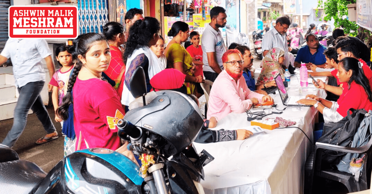 550+ beneficiaries availed the benefits of the camps conducted at Chandivali, Kalina, Kurla, Mahim, Dharavi, and Wadala by Meshram Foundation.
