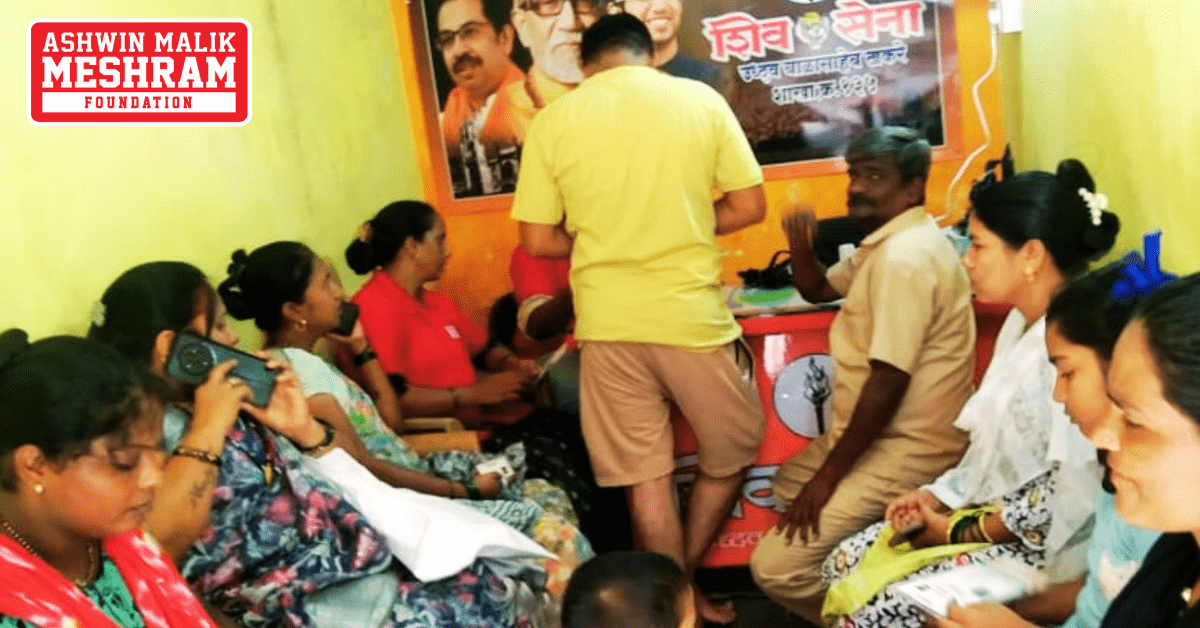 725+ beneficiaries availed the benefits of the camps conducted at Ghatkopar East, Ghatkopar West, Mankhurd-Shivaji Nagar, Chandivali, Kalina, Kurla, Mahim, Dharavi, and Wadala by Meshram Foundation.
