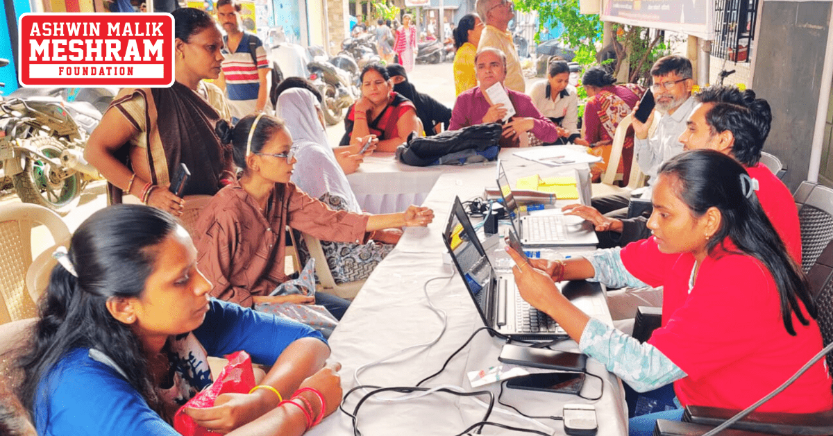 725+ beneficiaries availed the benefits of the camps conducted at Ghatkopar East, Ghatkopar West, Mankhurd-Shivaji Nagar, Chandivali, Kalina, Kurla, Mahim, Dharavi, and Wadala by Meshram Foundation.