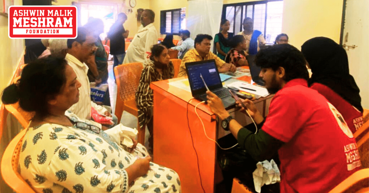 725+ beneficiaries availed the benefits of the camps conducted at Ghatkopar East, Ghatkopar West, Mankhurd-Shivaji Nagar, Chandivali, Kalina, Kurla, Mahim, Dharavi, and Wadala by Meshram Foundation.