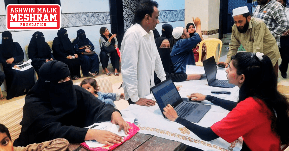 1100+ beneficiaries availed the benefits of the camps conducted at Chandivali, Kalina, Kurla, Mahim, Dharavi, Wadala, Mulund, Bhandup, Vikhroli, Colaba, Mumbadevi and Malabar Hill Vidhansabha by Meshram Foundation.