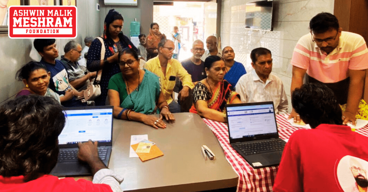 1150+ beneficiaries availed the benefits of the camps conducted at Charkop, Kandivali East, Malad, Chandivali, Kalina, Kurla, Mahim, Dharavi, Wadala, Mulund, Bhandup, Vikhroli, Colaba, Mumbadevi and Malabar Hill.