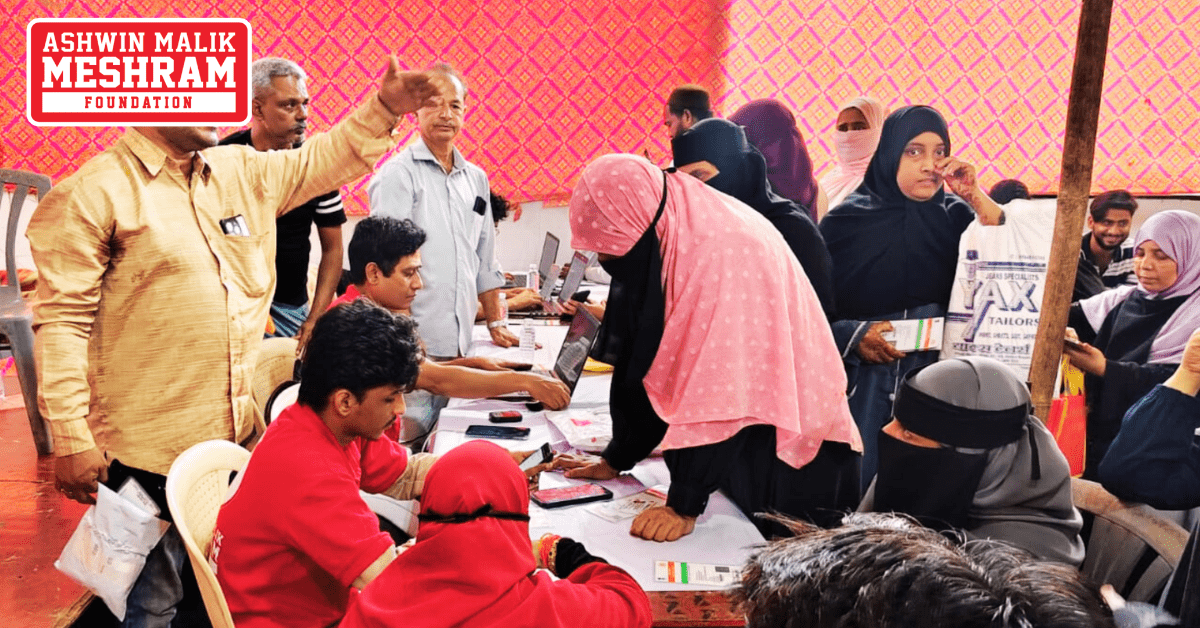 350+ beneficiaries availed the benefits of the camps conducted by Meshram Foundation.