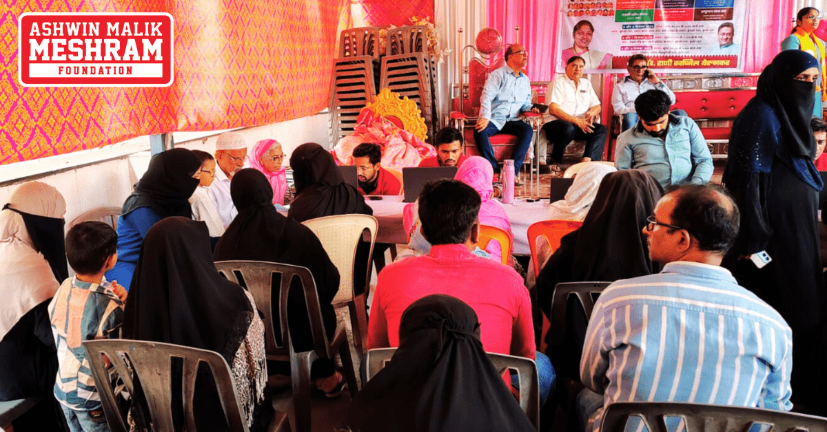 400+ beneficiaries availed the benefits of the camps conducted by Meshram Foundation.