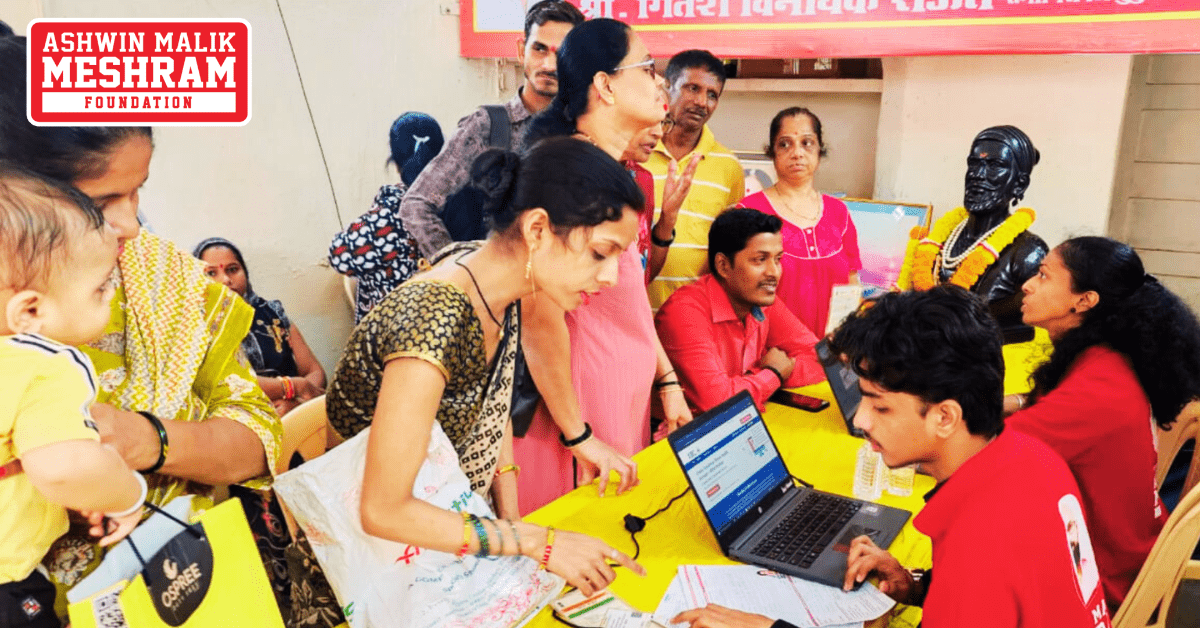 550+ beneficiaries availed the benefits of the camps conducted by Meshram Foundation.